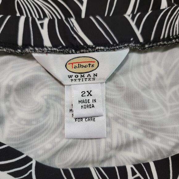 Talbots Plus Size 2XP Petite Midi Skirt Stretch Slinky Beach Vacation Cover Up - Picture 4 of 7